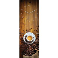 WANDUHR Braun 20/60/3,1 cm  - Braun, Basics, Glas (20/60/3,1cm) - Euroart