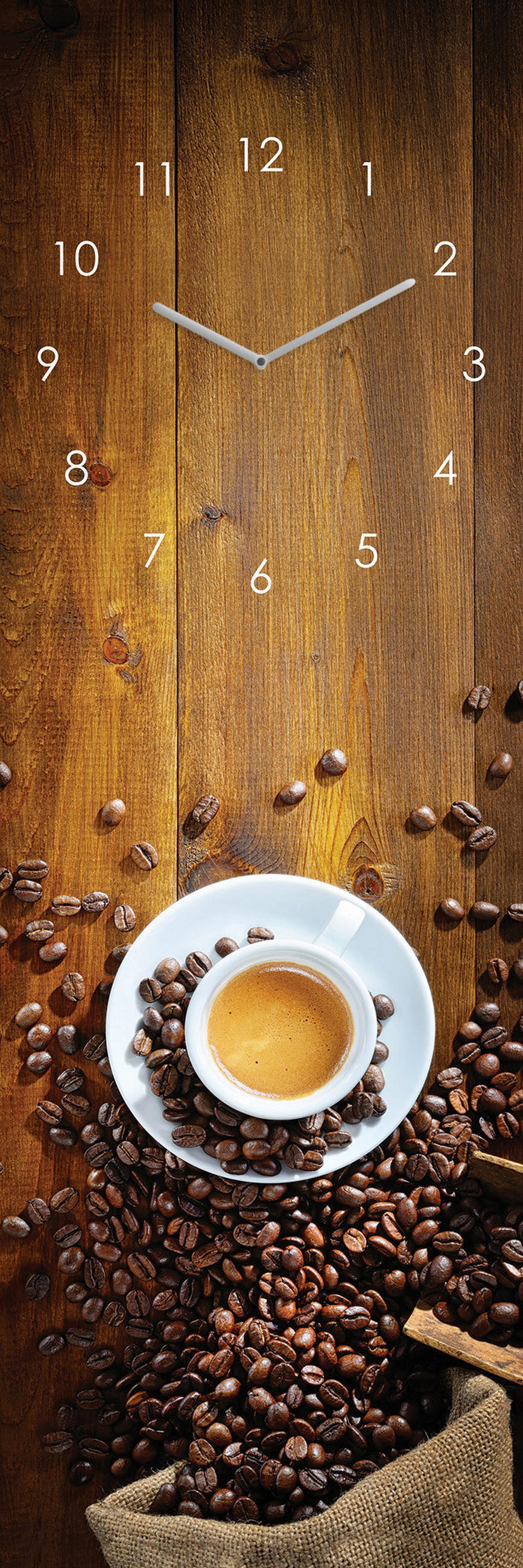 WANDUHR Braun 20/60/3,1 cm  - Braun, Basics, Glas (20/60/3,1cm) - Euroart