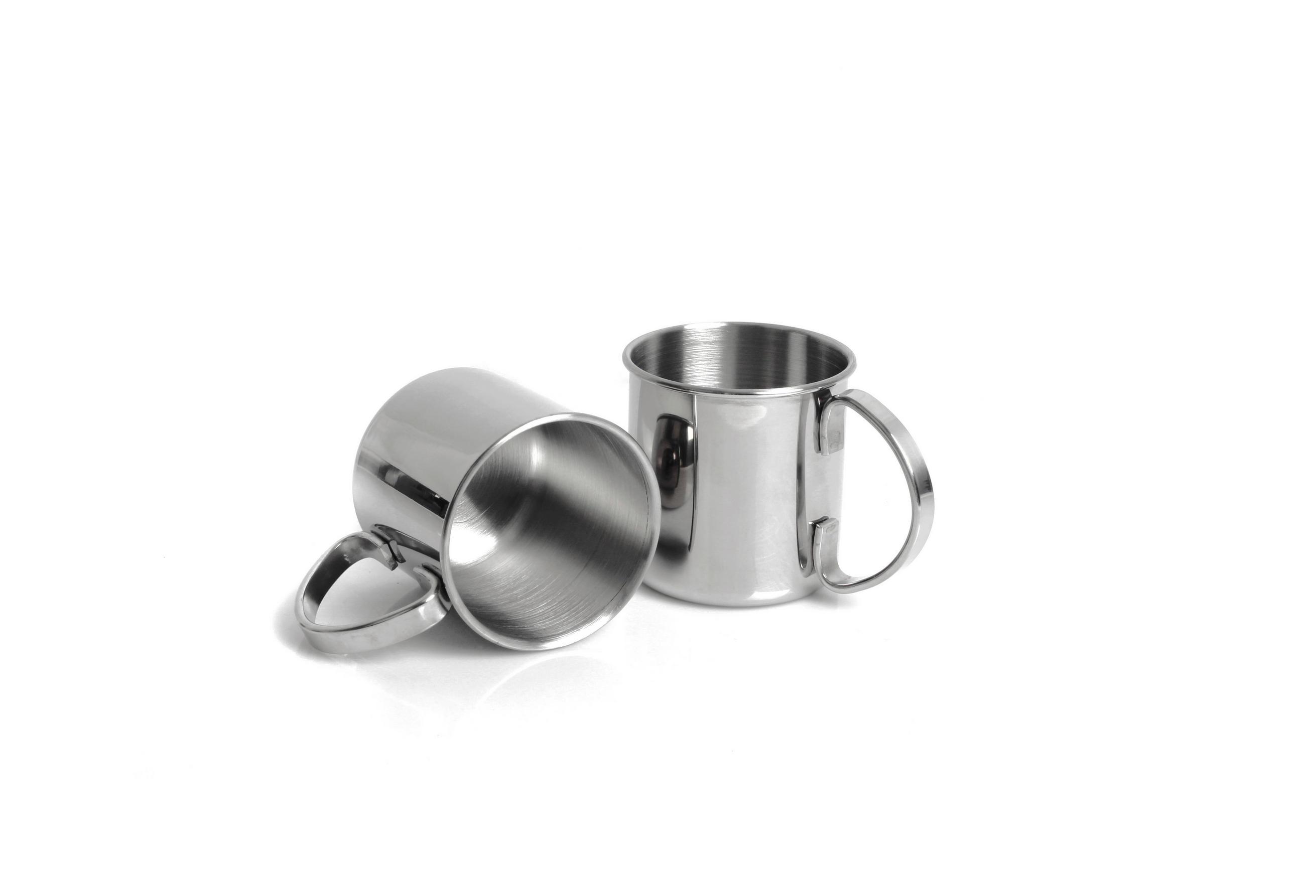 BECHERSET  2-teilig  - Silberfarben, Basics, Metall (13.7/8.9/9cm) - Echtwerk
