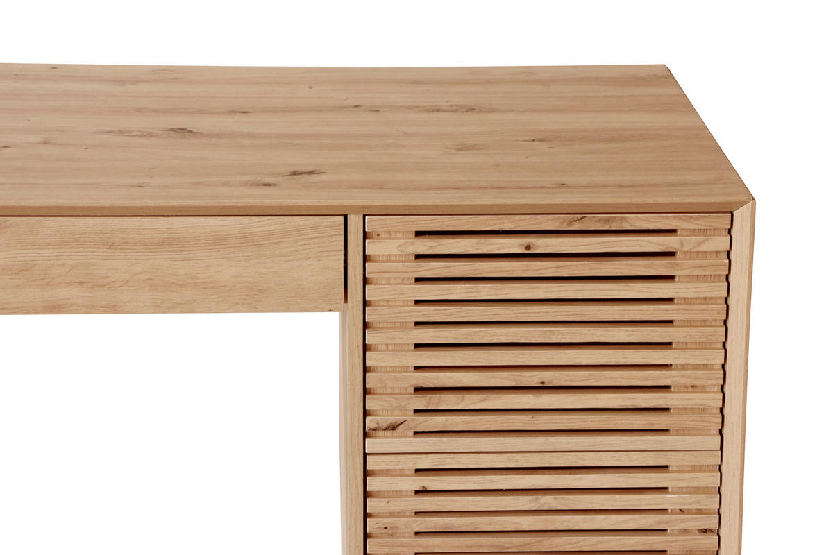 PÍSACÍ STÔL, dub artisan, 140/75/60 cm - dub artisan, Design, kompozitné drevo (140/75/60cm) - Hom`in