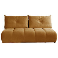 SCHLAFSOFA  mit Bettkasten erhältlich, Bettfunktion erhältlich Struktur Goldfarben  - Goldfarben/Creme, Design, Holz/Textil (209/100/103cm) - MID.YOU