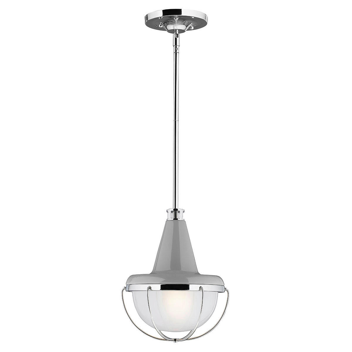 HÄNGELEUCHTE 22.9/32.1 cm    - Nickelfarben, Design, Metall (22.9/32.1cm) - Elstead Lighting