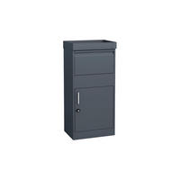 PAKETBOX Anthrazit  - Anthrazit, KONVENTIONELL, Metall (37/50/105cm) - Ambia Garden