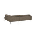 ECKSOFA in Chenille Hellbraun  280/205 cm  - Hellbraun/Schwarz, Design, Textil/Metall (280/205cm) - Xora