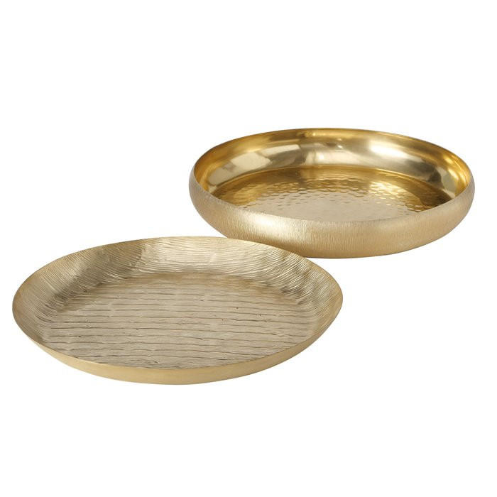 DEKORSKÅL  37/6 cm   - guldfärgad, Basics, metall (37/6cm)