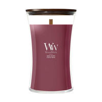 SVIJEĆA MIRISNA  crvenosmeđa  - crvenosmeđa, Basics, staklo/drvo (10/18/10cm) - WoodWick