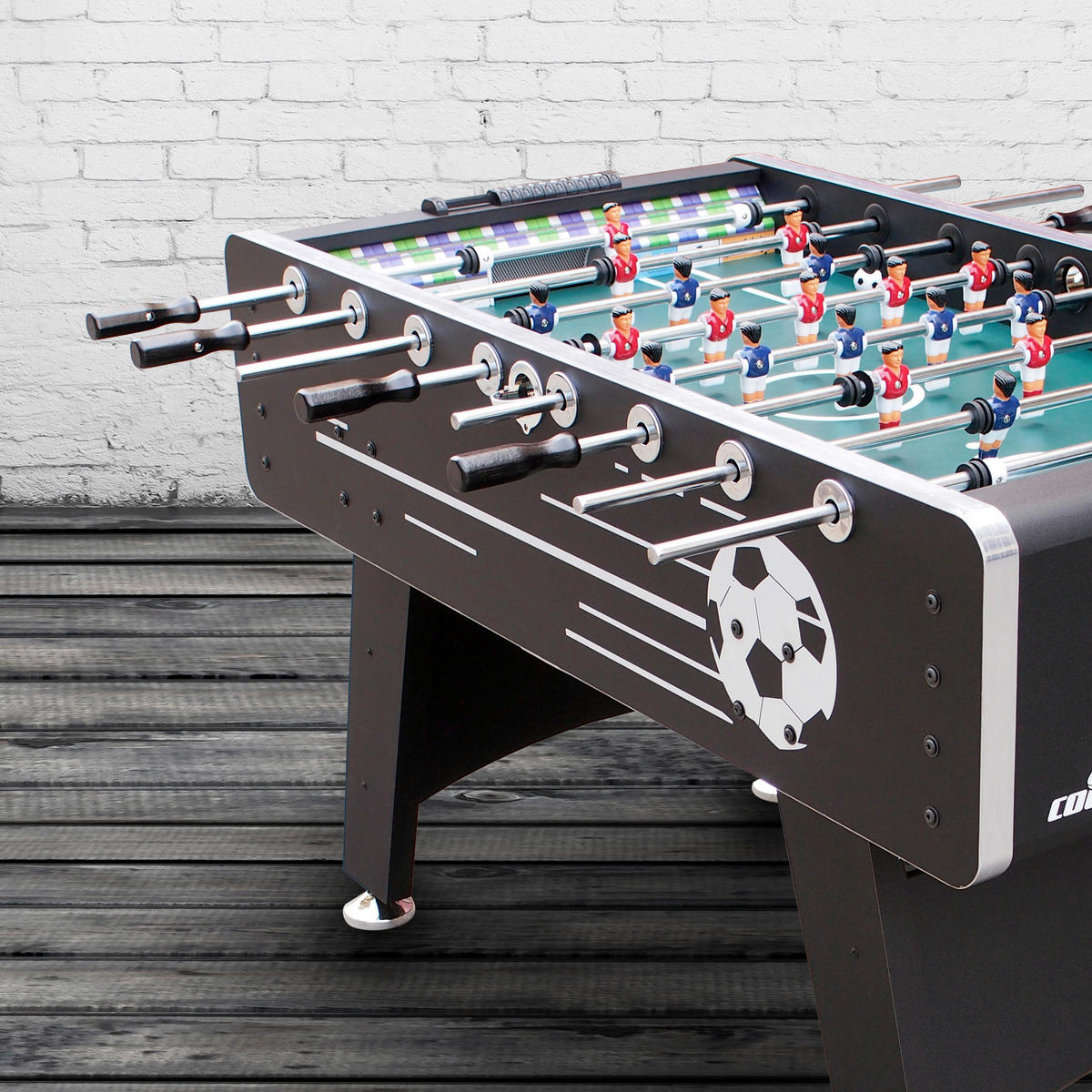Tischfußball Arena - Schwarz, Basics, Holz (75/88/141cm) - Ambia Garden