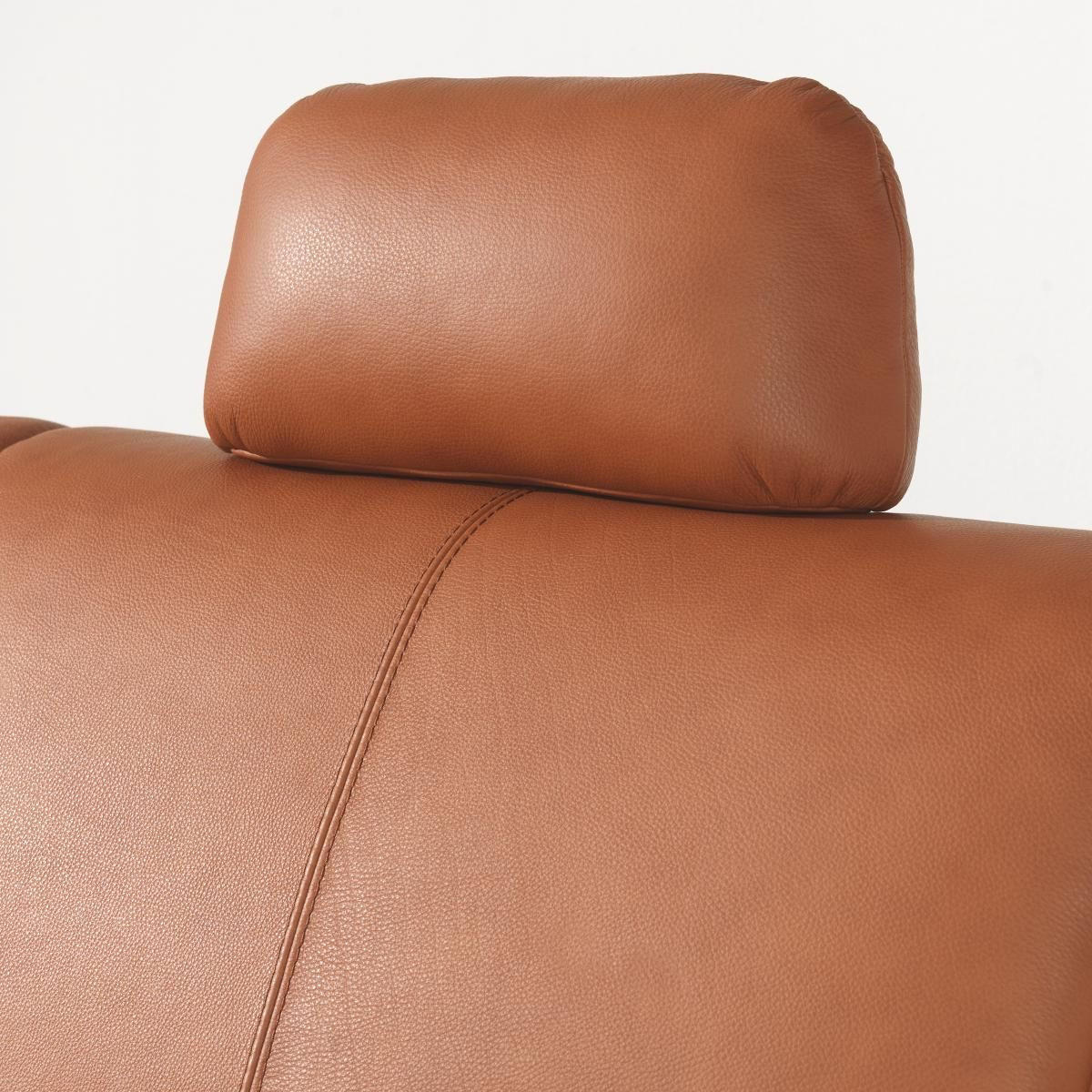 ECKSOFA in Echtleder Braun  217/268 cm  - Alufarben/Braun, KONVENTIONELL, Leder/Metall (217/268cm) - Sedda