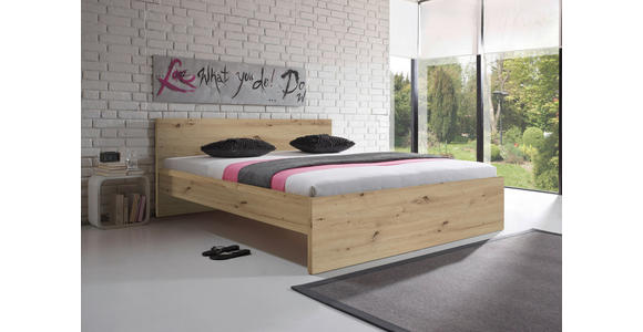 BETT 140/200 cm  in Eiche Artisan  - Eiche Artisan, KONVENTIONELL (140/200cm) - Carryhome