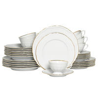 KOMBISERVICE Maria Theresia Gold 30-teilig  - Goldfarben/Weiß, Basics, Keramik (44/28/33cm) - Creatable
