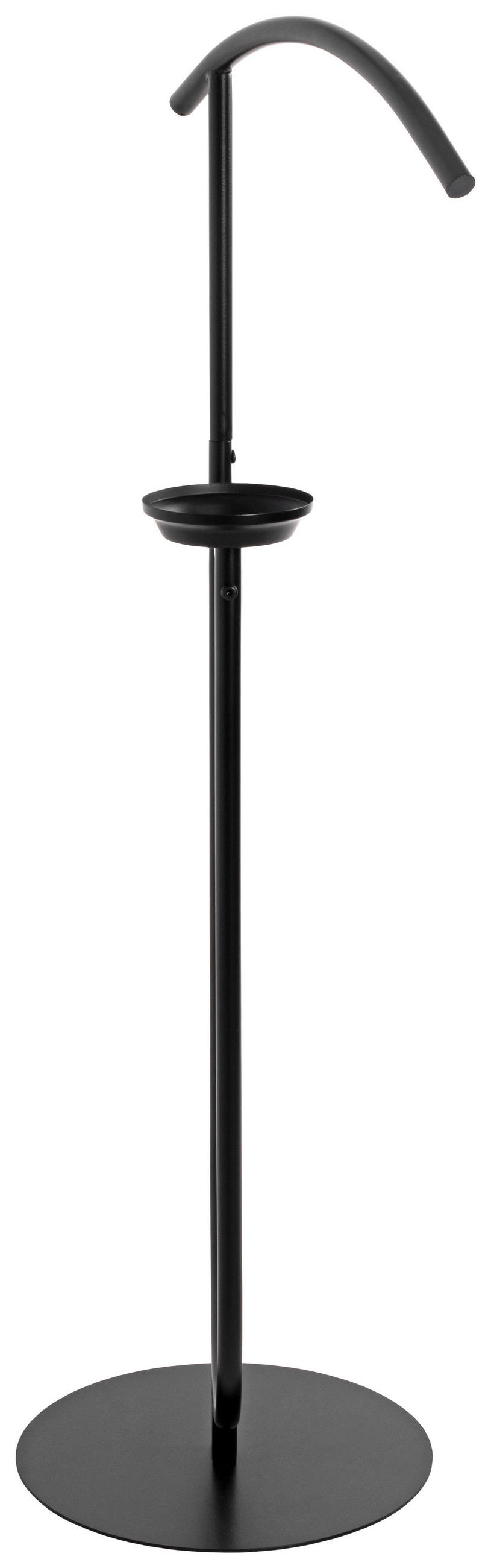 HERRENDIENER in Schwarz 45/116/34 cm   - Schwarz, Basics, Metall (45/116/34cm)