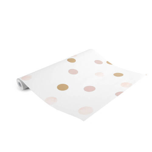 Thumbnail - Xora Vliestapete, Mehrfarbig, Hellrosa, Kunststoff, Papier, Punkte, 52x1000 cm, Made in Europe, Tapeten & Wandverkleidun...