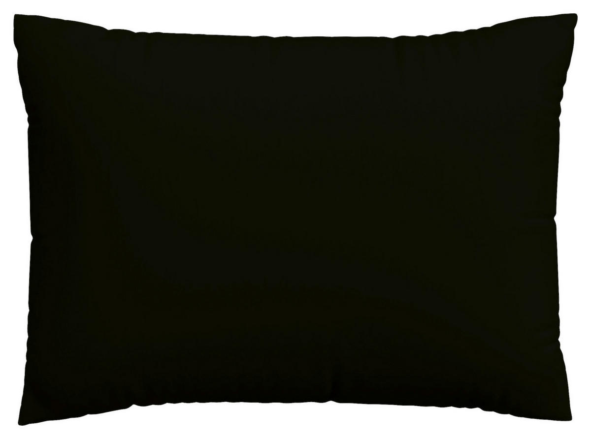 KISSENHÜLLE EASY JERSEY 40/60 cm  - Schwarz, Basics, Textil (40/60cm) - Schlafgut