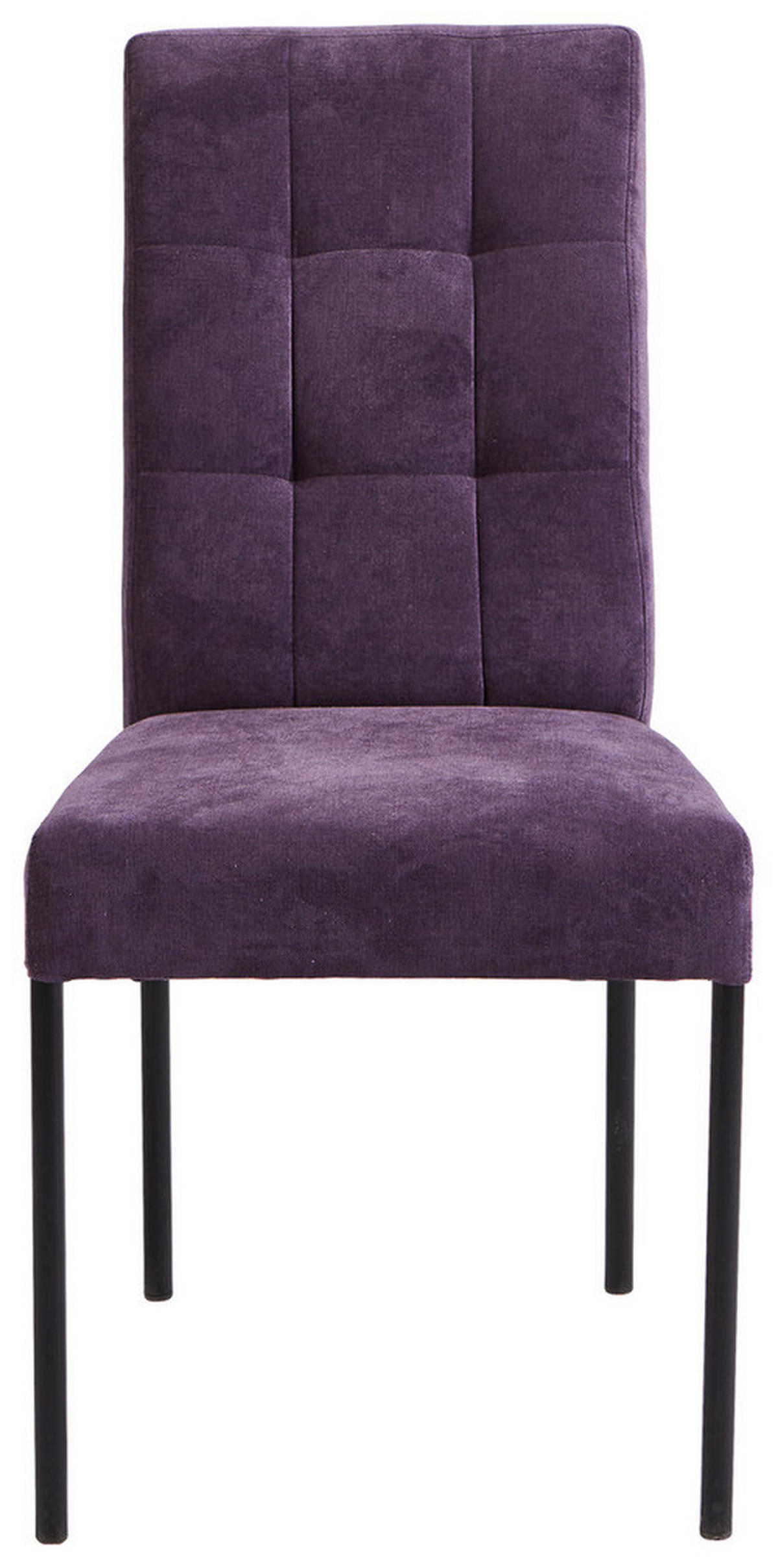 STOLIČKA, 46/91/61 cm - čierna/fialová, Design, kov/textil (46/91/61cm) - Xora