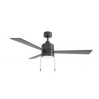 STROPNI VENTILATOR    1710 lm 2700/4000/6000 K   - črna, Basics, kovina/les (132/10cm) - Mican