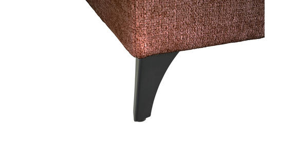 WOHNLANDSCHAFT Rot Chenille  - Rot/Schwarz, KONVENTIONELL, Textil/Metall (160/340/188cm) - Xora