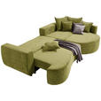 ECKSOFA Olivgrün Chenille  - Schwarz/Olivgrün, MODERN, Kunststoff/Textil (307/194cm) - Carryhome