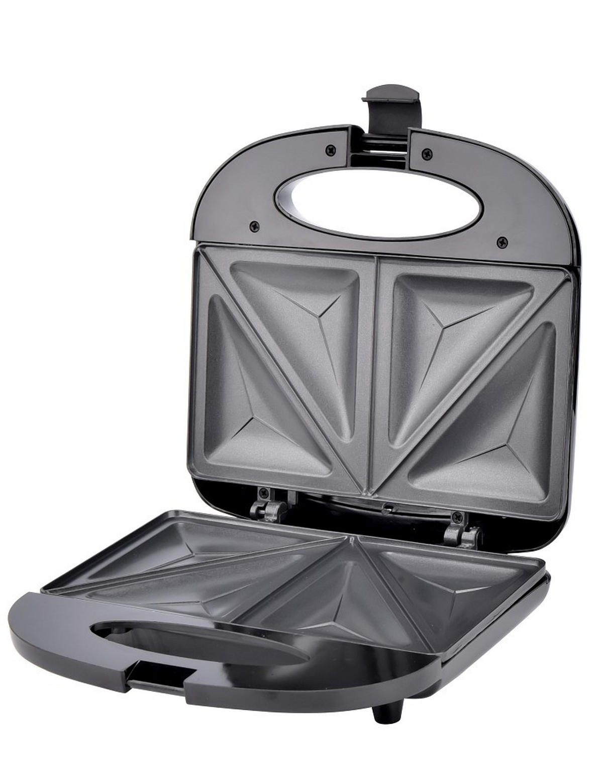 SANDWICHTOASTER  - Schwarz, Basics, Kunststoff/Metall (22/22/7,8cm)
