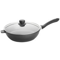 SCHMORPFANNE Keramikbeschichtung 28 cm  - Klar/Edelstahlfarben, Basics, Glas/Kunststoff (28cm) - Homeware Profession.