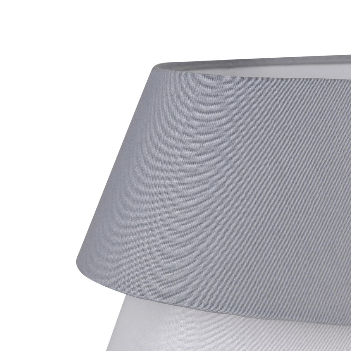 HÄNGELEUCHTE 45/120 cm  - Weiß/Grau, Trend, Kunststoff/Textil (45/120cm) - Collett's Monde