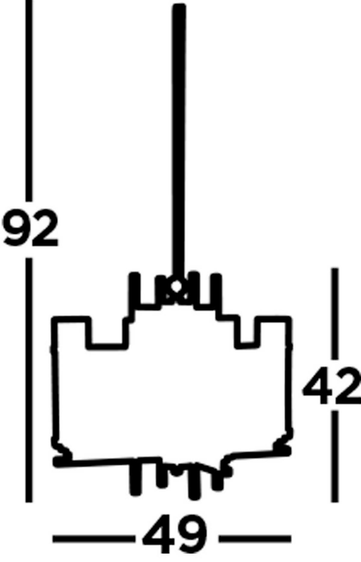 VISEČA SVETILKA  Milo Pendant   49/49/42-92 cm        60 W E14 - barve kroma, Design, kovina/steklo (49/49/42-92cm)