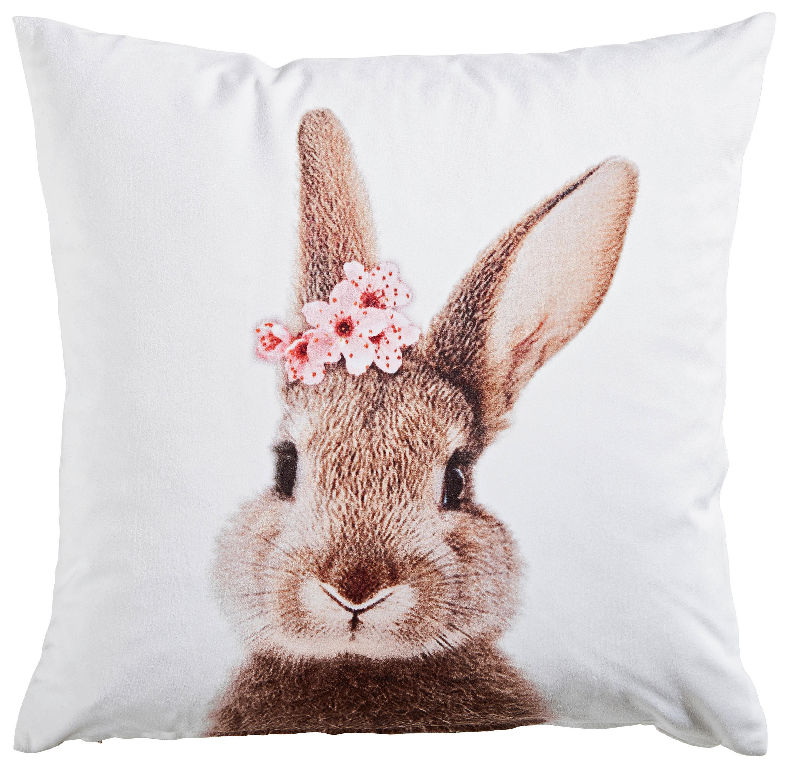 POTAH NA POLŠTÁŘ  45/45 cm - bílá/růžová, Konvenční, textil (45/45cm) - Esposa