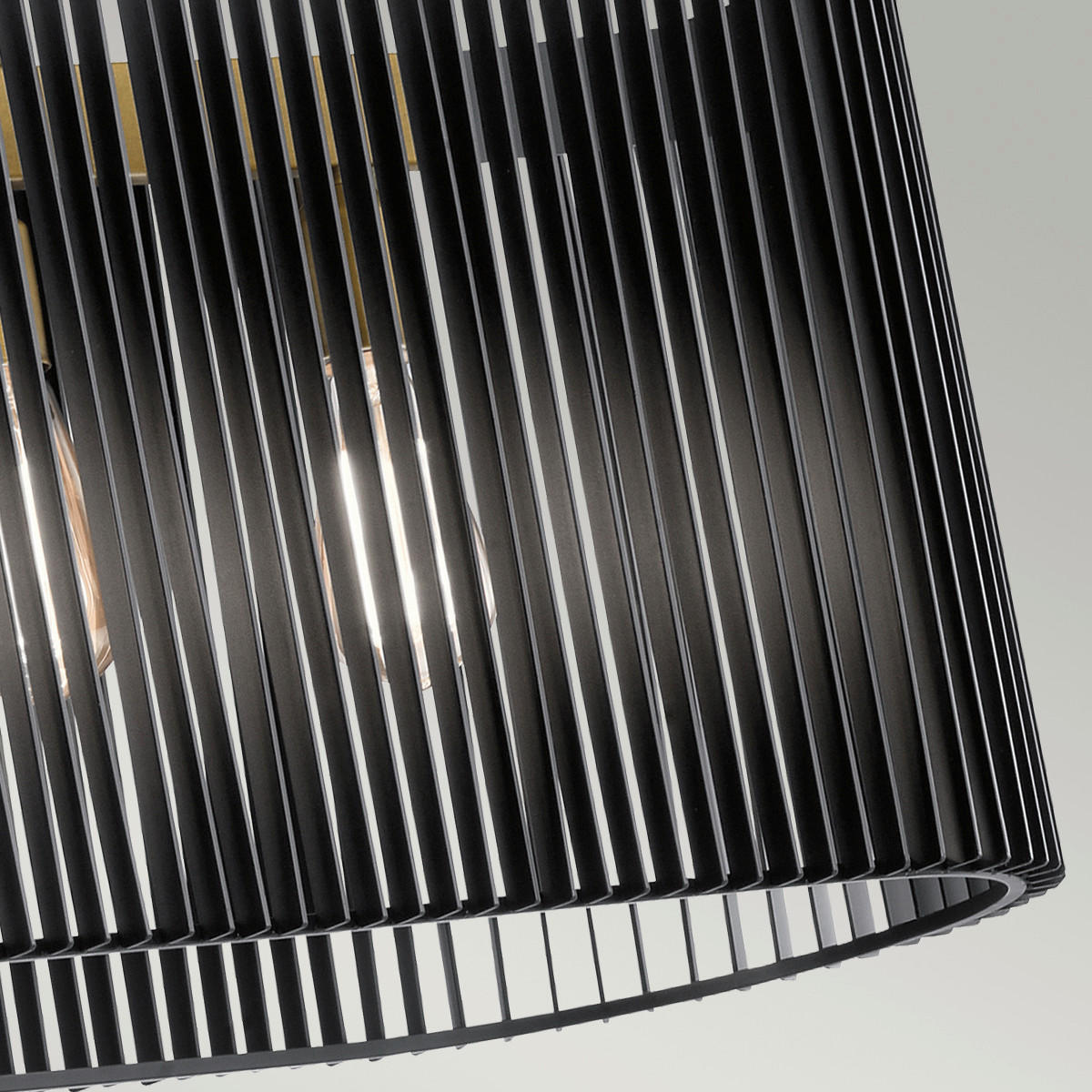 KRONLEUCHTER   - Messingfarben/Schwarz, Basics, Metall (101/30,5/45cm) - Elstead Lighting
