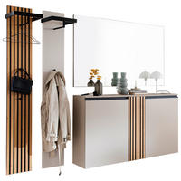 GARDEROBE 4-teilig  in 230/200/30 cm  - Greige/Eichefarben, Design, Holz/Holzwerkstoff (230/200/30cm) - Moderano