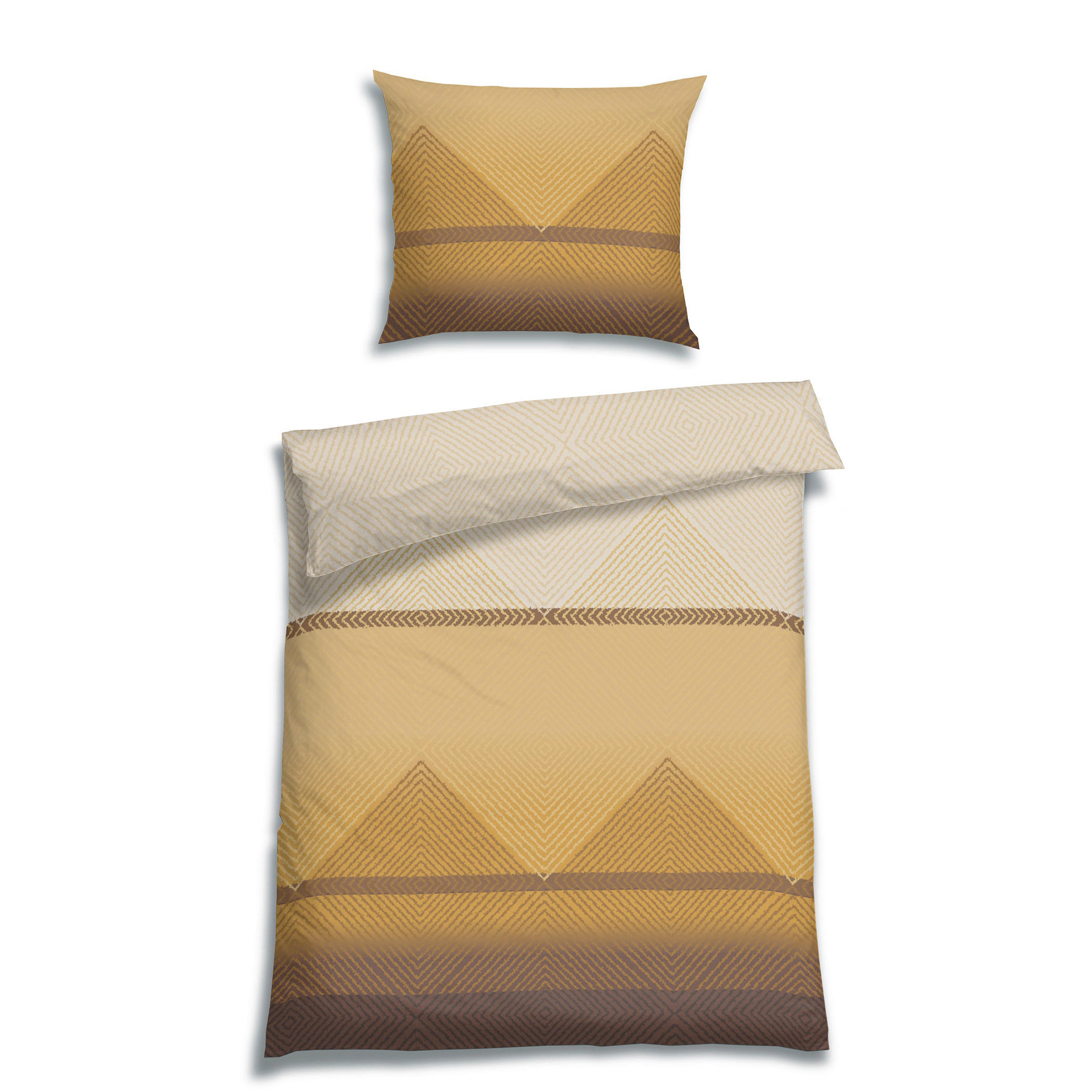 BETTWÄSCHE 2-teilig Flanell 140/200 cm  - Rostfarben, Basics, Textil (140/200cm) - Florella