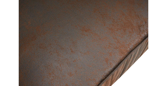 CHESTERFIELD-SOFA Lederlook, Mikrofaser Braun, Schwarz - Schwarz/Braun, Trend, Holz/Textil (165/73/87cm) - Xora