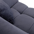 BIGSOFA Plüsch Dunkelgrau  - Dunkelgrau/Schwarz, KONVENTIONELL, Kunststoff/Textil (250/75/107cm) - Carryhome