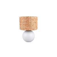 TISCHLEUCHTE - Weiss/Braun, Basics, Naturmaterialien/Keramik (28/40cm) - Trio Leuchten