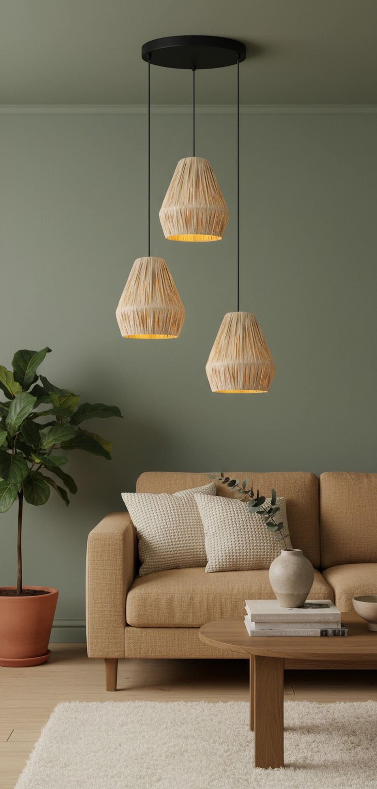 HÄNGELEUCHTE 42/120 cm  - Schwarz, Design, Papier/Metall (42/120cm) - Collet's Monde