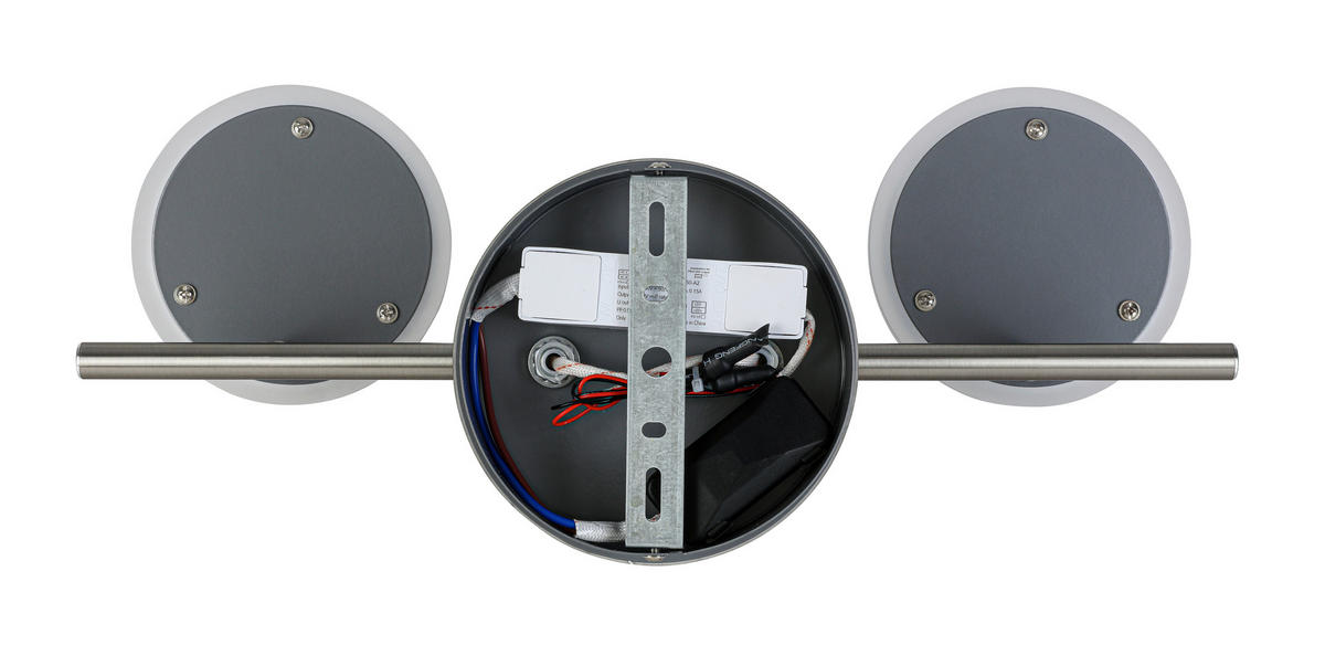 LED-SPOTLIGHT 40/17,5/12,5 cm   - kromfärg/nickelfärgad, Design, metall/plast (40/17,5/12,5cm) - Novel