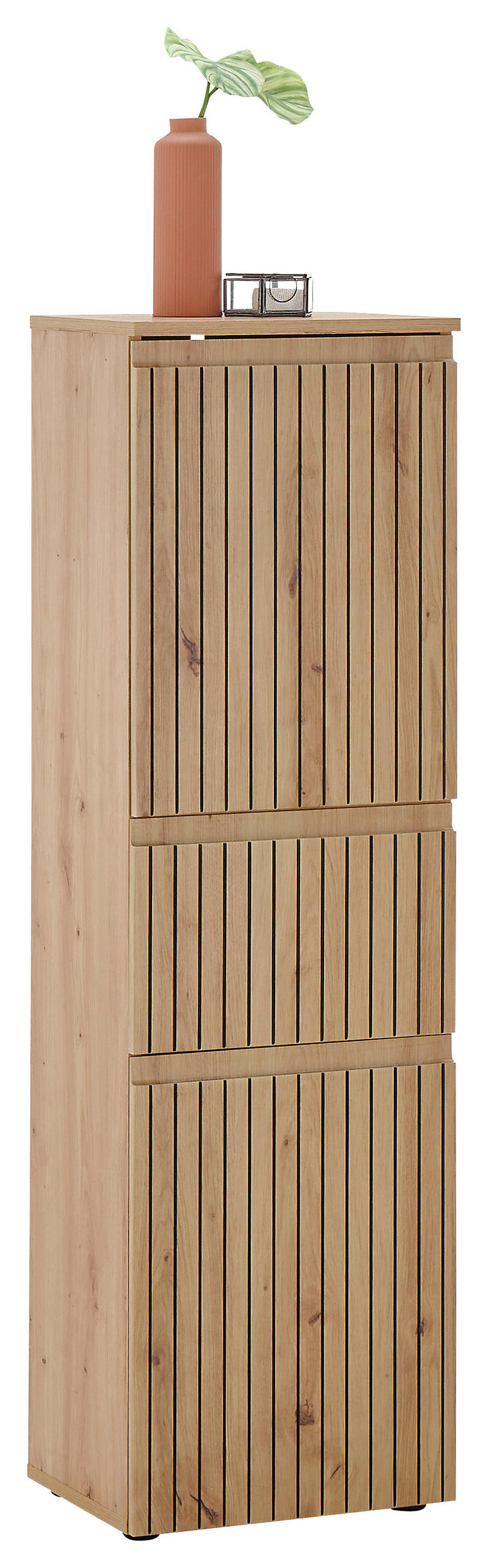 MIDI SKŘÍŇKA, dub artisan, 40/136/31 cm - černá/dub artisan, Moderní, kompozitní dřevo/plast (40/136/31cm) - MID.YOU