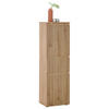 MIDISCHRANK 40/136/31 cm  - Schwarz/Eiche Artisan, MODERN, Holzwerkstoff/Kunststoff (40/136/31cm) - MID.YOU