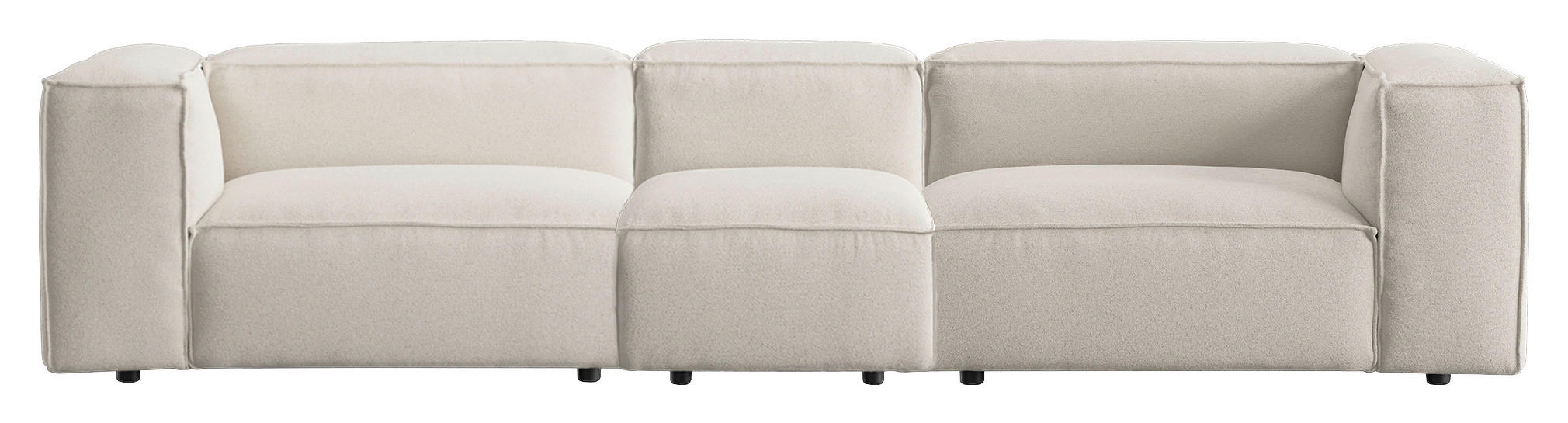 SOFFA i svart, beige  - beige/svart, Basics, trä/textil (317/65/97cm) - Niels Andersson