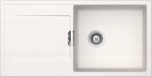 SPÜLE MONO D-100L-U / MOND100LUPOL  - Weiß, Basics, Stein (100/51cm) - Schock