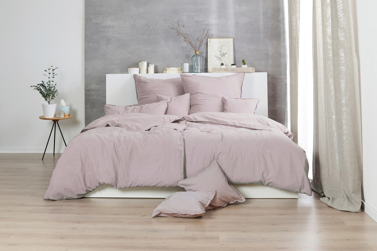 POVLEČENÍ, renforcé, starorůžová, 135/200 cm - starorůžová, Basics, textil (135/200cm)