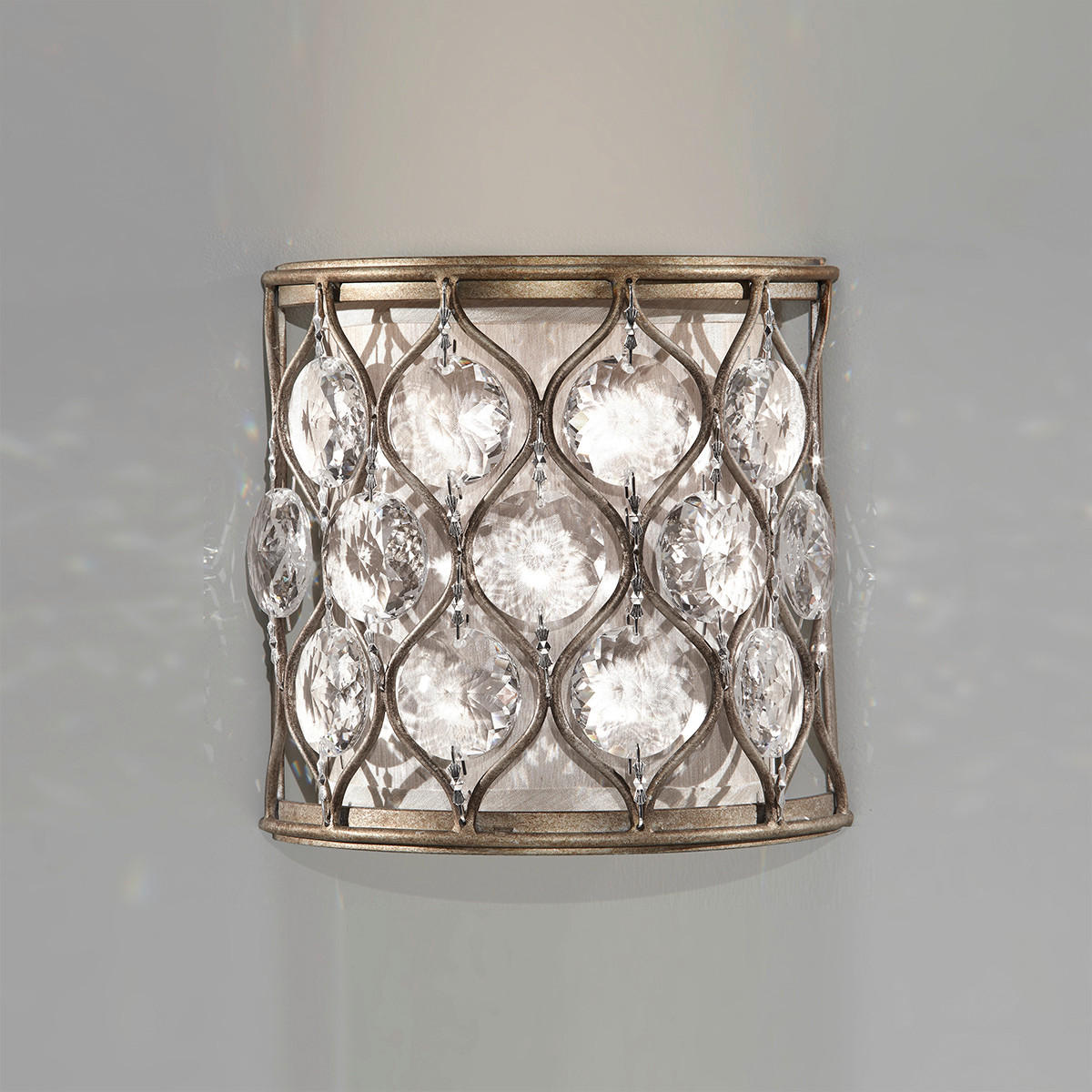 WANDLEUCHTE - Silberfarben, Konventionell, Metall (20.3 /20.3 /11.4cm) - Elstead Lighting