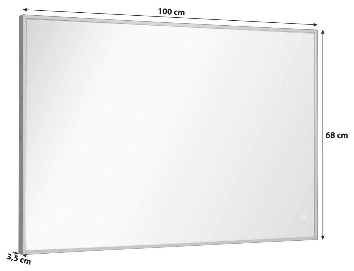 WANDSPIEGEL 100/68/3,5 cm  - Schwarz, MODERN, Glas (100/68/3,5cm) - MID.YOU