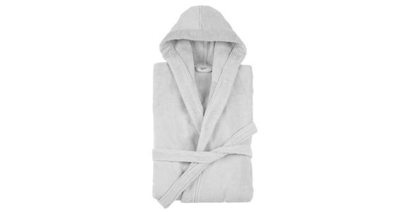 BADEMANTEL S Unisex  - Silberfarben, Basics, Textil (Snull) - Esposa