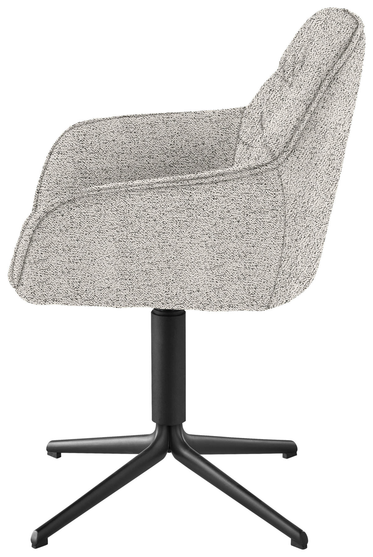 ARMLEHNSTUHL  in Eisen Bouclé  - Champagner, Design, Textil/Metall (62/87/61cm) - Musterring
