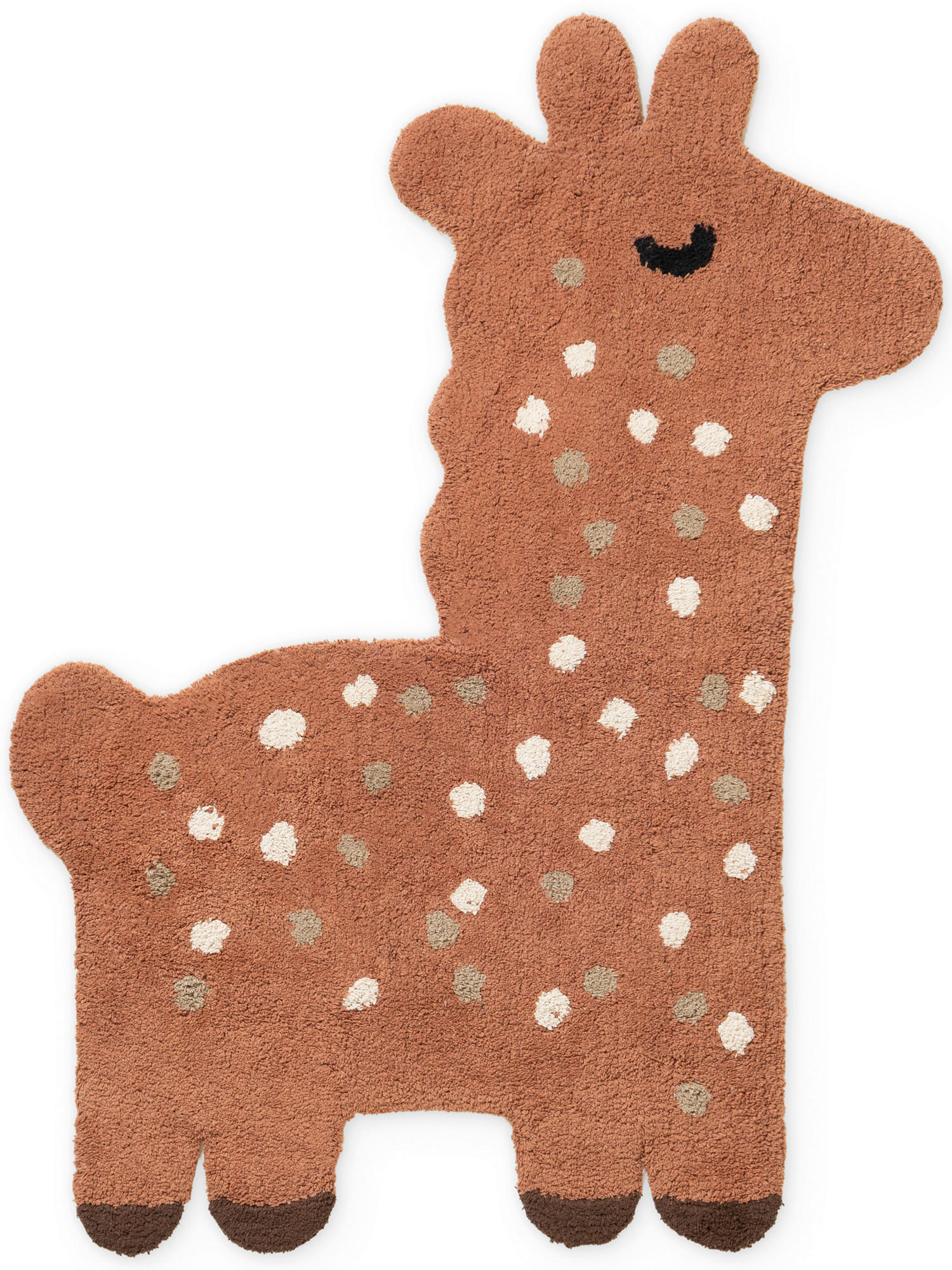 KINDERTEPPICH 89/120 cm Snuggle Gino Giraffe  - Braun, Basics, Kunststoff/Textil (89/120cm) - Hanse Home