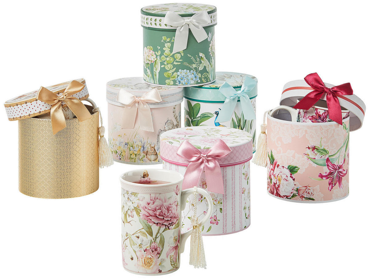 ŠÁLKA NA KÁVU nový kostný porcelán (new bone china)  - lila/hnedá, Trend, kartón/papier (320ml)