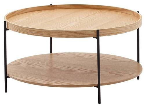 COUCHTISCH in Holzwerkstoff 78/78/40 cm  - Schwarz/Braun, MODERN, Holzwerkstoff/Metall (78/78/40cm) - MID.YOU