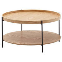 COUCHTISCH in Holzwerkstoff 78/78/40 cm  - Schwarz/Braun, Modern, Holzwerkstoff/Metall (78/78/40cm) - MID.YOU