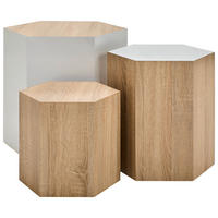 COUCHTISCHSET - Eichefarben, Design, Holzwerkstoff (34,5/39/50/30/40,5/45/34,5/39/50cm) - MID.YOU