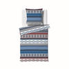 BETTWÄSCHE Aspen Biber 155/200 cm  - Blau/Rot, Design, Textil (155/200cm) - Fleuresse