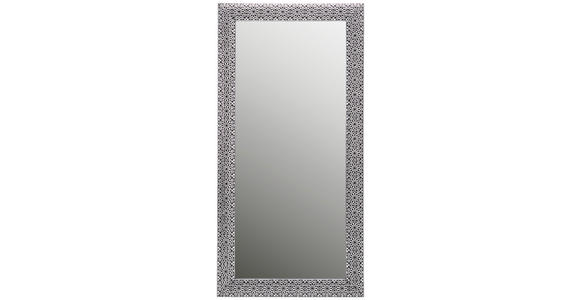 WANDSPIEGEL 100/200/3 cm in rechteckig - Schwarz/Weiß, LIFESTYLE, Glas/Holz (100/200/3cm) - Xora